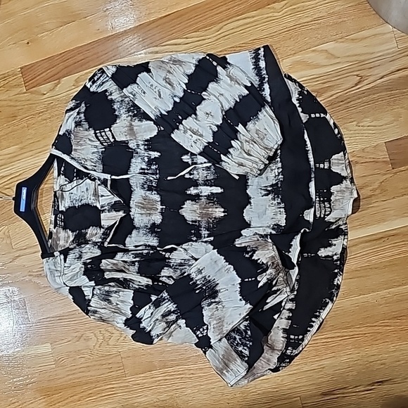 NWT Mes Demoiselles Anthropologie Talpa Blouse Tye-Dye Casual Sophisticated SZ1 - Picture 6 of 12